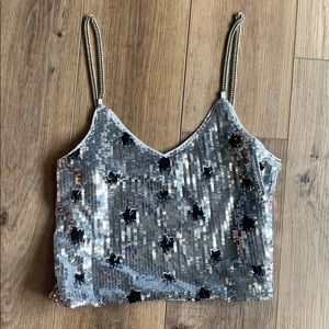 Vici sequin tank top